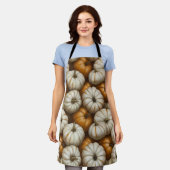 Herfstpompoenoogstpatroon | rustieke Herfst Schort (Gedragen)