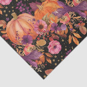 Herfstpompoenval laat rustieke decoupage achter tissuepapier (Detail)
