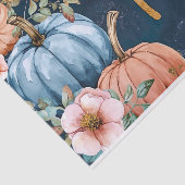 Herfstpompoenval laat rustieke decoupage achter tissuepapier (Detail)