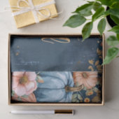 Herfstpompoenval laat rustieke decoupage achter tissuepapier (Geschenk)