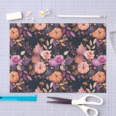 Herfstpompoenval laat rustieke decoupage achter tissuepapier (Craft)