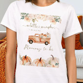 Herfstpompoenwagen mama wordt Baby shower T-shirt