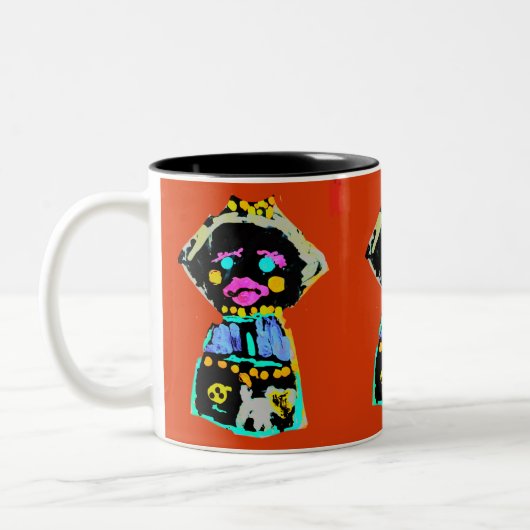 herfstpop tweekleurige koffiemok (Links)