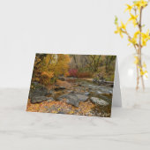 Herfstpracht Kaart (Gele Bloem)