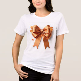 Herfstpracht Metaalachtig Gouden en Oranje Boog Ku Tri-Blend Shirt