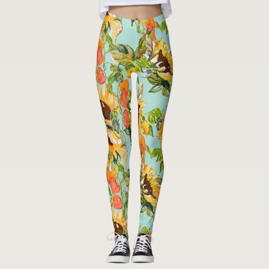 Herfstpracht: Naadloze Natuur Leggings (Voorkant)