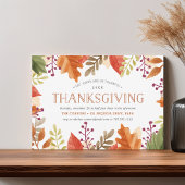 herfstpremie | Thanksgiving Dinner Invitation Kaart