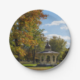 Herfstprieel in Maple Park Papieren Bordje