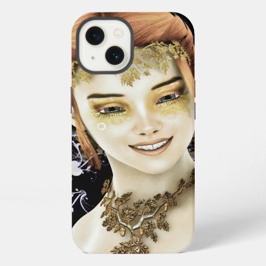 Herfstprinses iPhone Hoesje (Achterkant)
