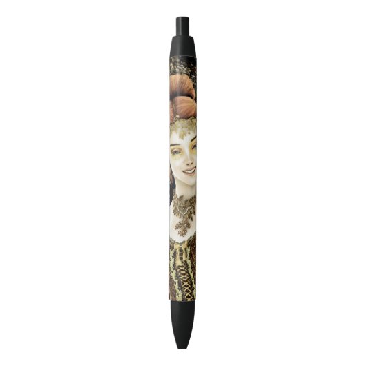 Herfstprinses Zwarte Inkt Pen (Voorkant Verticaal)