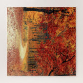 Herfstpuzzel Forest Road Legpuzzel (Horizontaal)