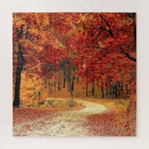 Herfstpuzzel Forest Road Legpuzzel