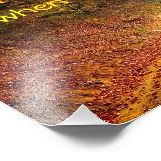 Herfstquote Foto Afdruk (Hoek)