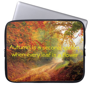Herfstquote Laptop Sleeve