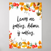 Herfstquote Poster (Voorkant)