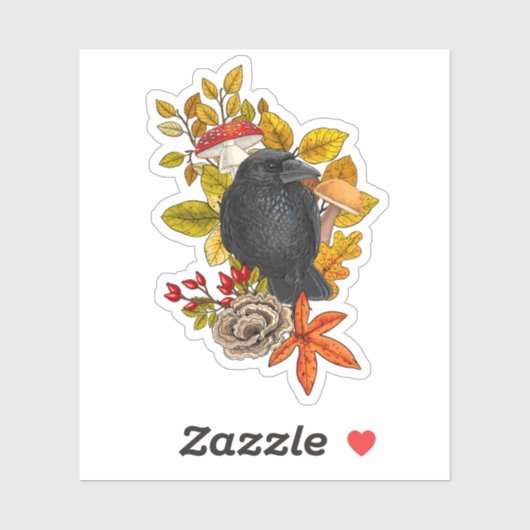 herfstraaf sticker (Vel)