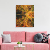 Herfstreflectie op Coffin Pond Canvas Afdruk (Insitu (Woonkamer))