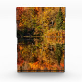 Herfstreflectie op Coffin Pond Fotoblokken (Voorkant)