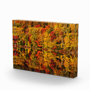 Herfstreflectie op Russell Pond New Hampshire Fotoblokken
