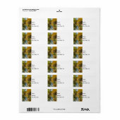 Herfstreflectie Verticaal adreslabel maken Etiket (Full Sheet)