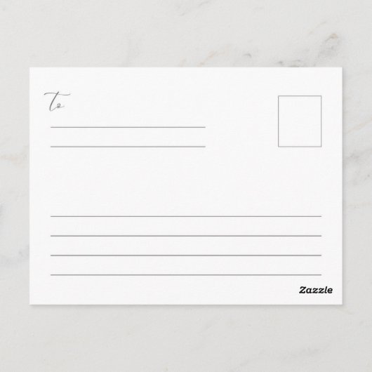 Herfstreflectieansichtkaart Briefkaart (Achterkant)