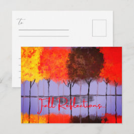 Herfstreflectieansichtkaart Briefkaart