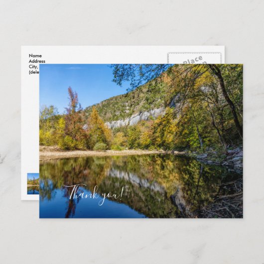 Herfstreflecties Buffalo River Bedankkaart Briefkaart (Voorkant / Achterkant)