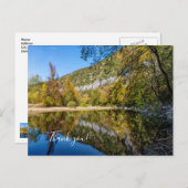 Herfstreflecties Buffalo-rivier Bedankanskaart Briefkaart (Voorkant / Achterkant)