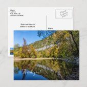 Herfstreflecties Buffalo-rivier Bedankkaart Briefkaart (Voorkant / Achterkant)