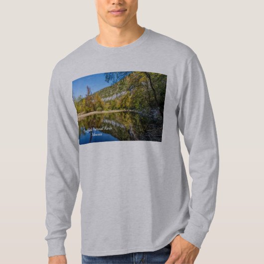 Herfstreflecties Buffalo-rivier lange mouw shirt (Voorkant)