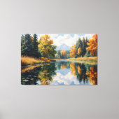 Herfstreflecties Canvas Afdruk (Voorkant)