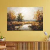 Herfstreflecties Canvas Afdruk (Insitu (Woonkamer))