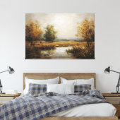 Herfstreflecties Canvas Afdruk (Insitu (Slaapkamer))