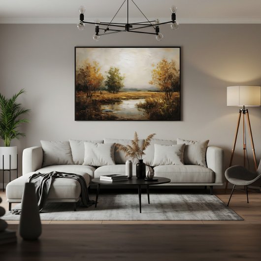 Herfstreflecties Canvas Afdruk