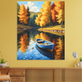 Herfstreflecties Canvas Afdruk (Insitu (Woonkamer))