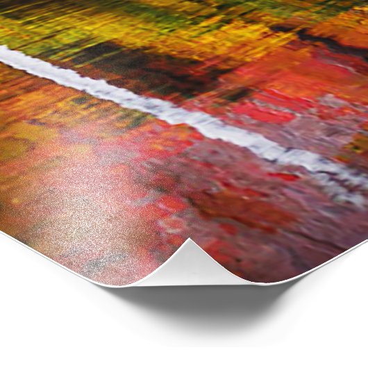 Herfstreflecties Foto Afdruk (Hoek)