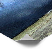 Herfstreflecties Gestructureerde afdrukken Poster (Hoek)