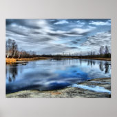 Herfstreflecties ingelijste print (Voorkant)