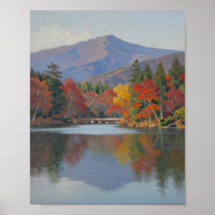 Herfstreflecties onder de Blue Ridge: een Serenade Poster