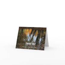 Herfstreflecties Sympathie Dank je wel Nota kaart