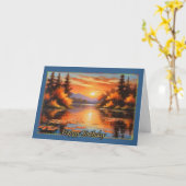 Herfstreflecties Verjaardag Kaart van de vrouw (Gele Bloem)