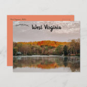 Herfstreflecties West Virginia Briefkaart (Voorkant / Achterkant)