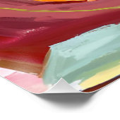 Herfstreflecties: zwart Man lezen Perfect Poster (Hoek)