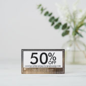 herfstregencoupon kortingskaartje (Staand voorkant)