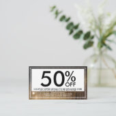 herfstregencoupon kortingskaartje (Staand voorkant)