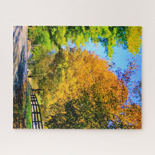 Herfstrit in het land legpuzzel (Horizontaal)