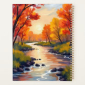 Herfstrivier | Natuur waterverf herfstkleuren Planner (Achterkant)