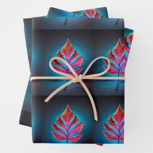 Herfstroest – Rustiek Red Leaf Wrapping Paper