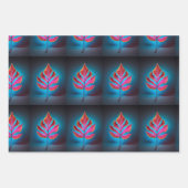Herfstroest – Rustiek Red Leaf Wrapping Paper (Voorkant)