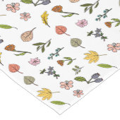 herfstroze rode en gele bloemen en bladeren medium tafelloper (Hoek)